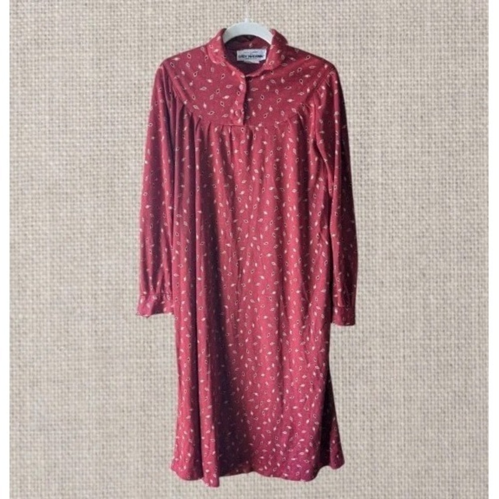 Vtg Rick Tiefer For Lady Madonna Dress Maxi Red Union Made Boho Chic Peasant 70s